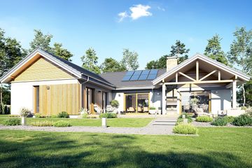  Projekt domu Hanka 2 (WAH2048) - projekt domu parterowego - Zdjęcie 4