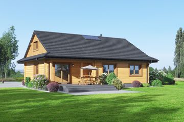 Projekt domu Polańczyk 3 dw (KRP2479) - projekt domu parterowego - Zdjęcie 2