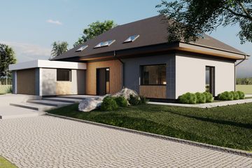  Projekt domu Premium Home 11 (GFP1010) - projekt domu parterowego z poddaszem - Zdjęcie 2