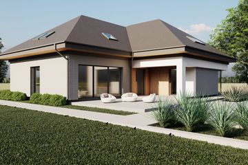  Projekt domu Premium Home 11 (GFP1010) - projekt domu parterowego z poddaszem - Zdjęcie 1