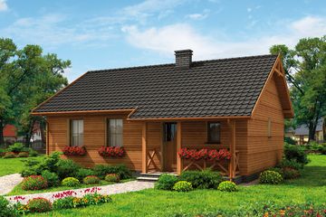  Projekt domu La Palma 2 C EKO dom mieszkalny, całoroczny z pompą ciepła i podłogówką (SLN2725) - projekt domu parterowego - Zdjęcie 1