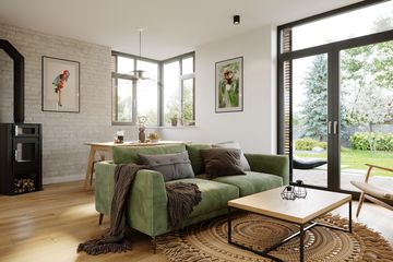  Projekt domu Czworokątny S2-5 (ZGD1005) - projekt domu parterowego z poddaszem - Zdjęcie 5