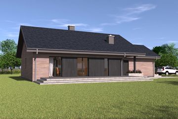  Projekt domu TK102g2 (WBE1007) - projekt domu parterowego - Zdjęcie 2