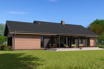  Projekt domu TK102g2 (WBE1007) - projekt domu parterowego - Zdjęcie 2