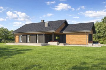  Projekt domu TK102g2 (WBE1007) - projekt domu parterowego - Zdjęcie 3