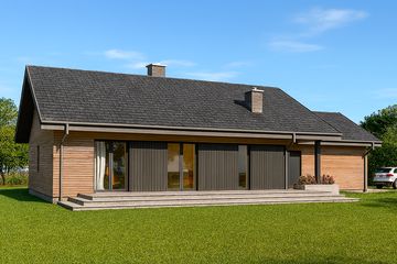  Projekt domu TK102g2 (WBE1007) - projekt domu parterowego - Zdjęcie 4