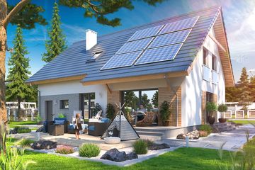  Projekt domu Ajaks 5 Max (WOE1162) - projekt domu parterowego z poddaszem - Zdjęcie 3