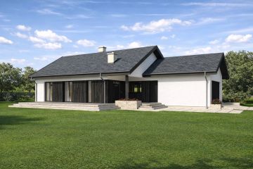 Projekt domu TK82g2 - parterowy dom o powierzchni 136,17 m², dach dwuspadowy - ujęcie 2