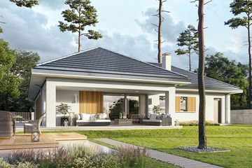  Projekt domu Sielanka 3 (WAH2052) - projekt domu parterowego - Zdjęcie 3