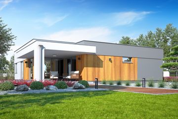  Projekt domu Bursztyn III z garażem 2-st. [A] (WRF2294) - projekt domu parterowego - Zdjęcie 2