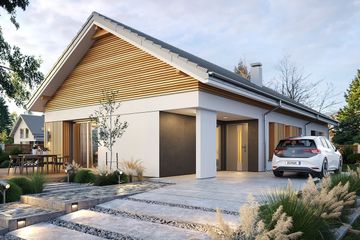  Projekt domu Wąski 2 (WAH2054) - projekt domu parterowego - Zdjęcie 3