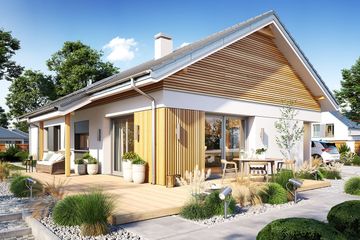  Projekt domu Wąski 2 (WAH2054) - projekt domu parterowego - Zdjęcie 4