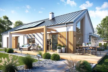  Projekt domu Wąski 3 (WAH2055) - projekt domu parterowego - Zdjęcie 3