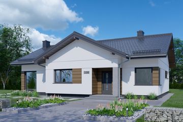  Projekt domu APS 338 (LUA1518) - projekt domu parterowego - Zdjęcie 1