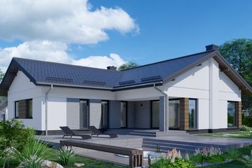  Projekt domu APS 338 (LUA1518) - projekt domu parterowego - Zdjęcie 2