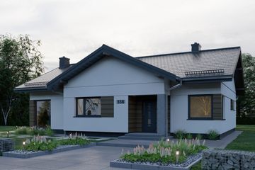  Projekt domu APS 338 (LUA1518) - projekt domu parterowego - Zdjęcie 3