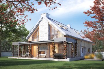  Projekt domu Weranda 5 (BSA2292) - projekt domu parterowego z poddaszem - Zdjęcie 5