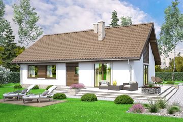  Projekt domu Mokka 12 (WOF1144) - projekt domu parterowego - Zdjęcie 3