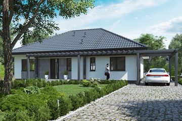  Projekt domu KA202 SZ (PKT1171) - projekt domu parterowego - Zdjęcie 1