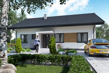 Projekt domu KA201 SZ (PKT1172) - projekt domu parterowego - Zdjęcie 1