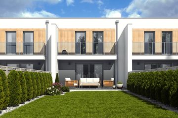  Projekt domu Jukka II z garażem 1-st. szeregówka [A-SZ] (WRF2298) - projekt domu z pełnym piętrem - Zdjęcie 4