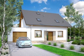  Projekt domu Lungo 5 G1 (WOF1145) - projekt domu parterowego z poddaszem - Zdjęcie 3