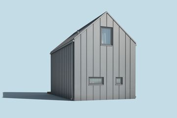  Projekt domu letniskowego Moca A szkielet drewniany dom letniskowy na zgłoszenie do 35m2 (SLN2734) - projekt domu letniskowego parterowego - Zdjęcie 4