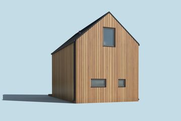  Projekt domu letniskowego Moca 2 A dom letniskowy na zgłoszenie do 35m2 (SLN2729) - projekt domu letniskowego parterowego - Zdjęcie 4