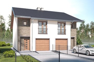  Projekt domu Konrad 2 - segment lewy (WRD3075) - projekt domu z pełnym piętrem - Zdjęcie 3