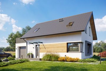  Projekt domu Komfort Plus 3 (GFP1013) - projekt domu parterowego z poddaszem - Zdjęcie 2
