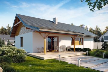  Projekt domu Abra 6 (BSE1194) - projekt domu parterowego - Zdjęcie 2