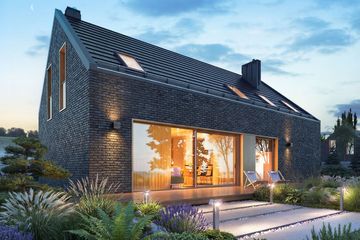  Projekt domu Kiri 2 drewniany (BSE1195) - projekt domu parterowego z poddaszem - Zdjęcie 2