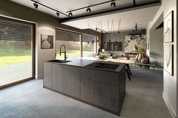  Projekt domu Kiri drewniany (BSE1196) - projekt domu parterowego z poddaszem - Zdjęcie 9