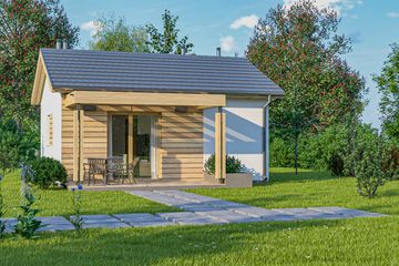  Projekt domu letniskowego D311 (WAI1418) - projekt domu letniskowego parterowego - Zdjęcie 3