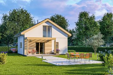  Projekt domu letniskowego D312 (WAI1417) - projekt domu letniskowego parterowego - Zdjęcie 2