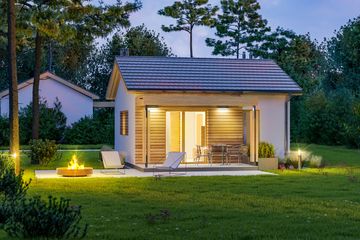  Projekt domu letniskowego D313 (WAI1416) - projekt domu letniskowego parterowego - Zdjęcie 3