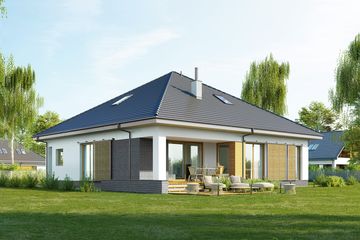  Projekt domu E-269 (WAX1187) - projekt domu parterowego - Zdjęcie 2