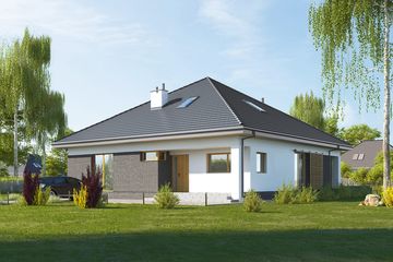  Projekt domu E-269a (WAX1189) - projekt domu parterowego - Zdjęcie 1