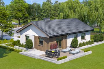  Projekt domu przy Klonowej 6 (KRK1681) - projekt domu parterowego - Zdjęcie 2