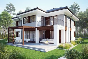  Projekt domu uA23v3 (WCB1247) - projekt domu z pełnym piętrem - Zdjęcie 1