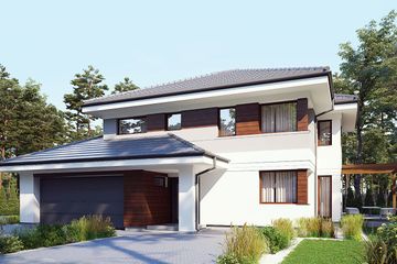  Projekt domu uA23v3 (WCB1247) - projekt domu z pełnym piętrem - Zdjęcie 2