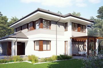  Projekt domu uA23v3 (WCB1247) - projekt domu z pełnym piętrem - Zdjęcie 3