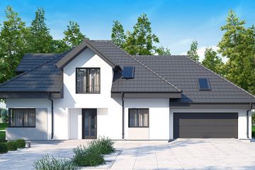  Projekt domu uA29v3 (WCB1248) - projekt domu parterowego z poddaszem - Zdjęcie 3