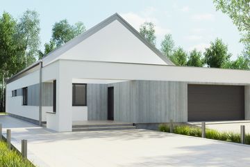  Projekt domu uA54v1 (WCB1250) - projekt domu parterowego - Zdjęcie 1