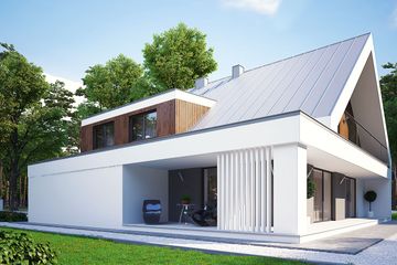  Projekt domu uA66v2 (WCB1252) - projekt domu parterowego z poddaszem - Zdjęcie 4