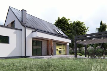  Projekt domu uA96 (WCB1253) - projekt domu parterowego z poddaszem - Zdjęcie 4