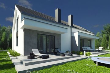  Projekt domu uA100 (WCB1281) - projekt domu parterowego z poddaszem - Zdjęcie 4