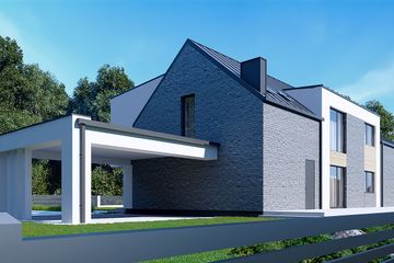  Projekt domu uA186 (WCB1256) - projekt domu parterowego z poddaszem - Zdjęcie 4