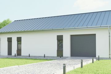  Projekt garażu uAG15 (WCB1261) - projekt garażu parterowego - Zdjęcie 3