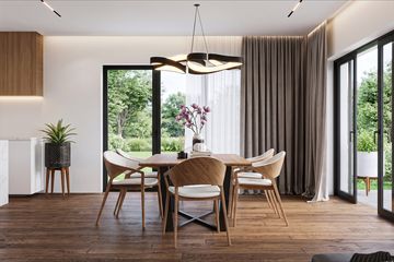 Projekt domu Sej-pro 086 energo - parterowy dom o powierzchni 161,49 m², dach czterospadowy - ujęcie 5